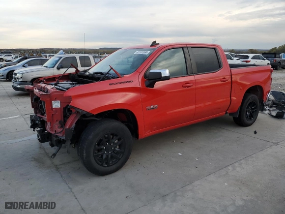2021 Chevrolet Silverado 1500 LT with VIN 3GCPWCEK4MG136948, listed as a Copart auction lot 83531064 with 50,973 mi miles and Salvage Title. Bid and sale history available at carsss.com. Image 1.