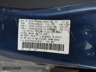2005 Honda CR-V EX with VIN JHLRD78865C039845, listed as a IAAI auction lot 41885820 with 266,354 mi miles. Bid and sale history available at carsss.com. Image 9.