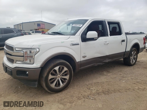 2020 Ford F-150 XL with VIN 1FTEW1C43LFA97835, listed as a Copart auction lot 53650164 with 83,966 mi miles and Salvage Title. Bid and sale history available at carsss.com. Image 1.