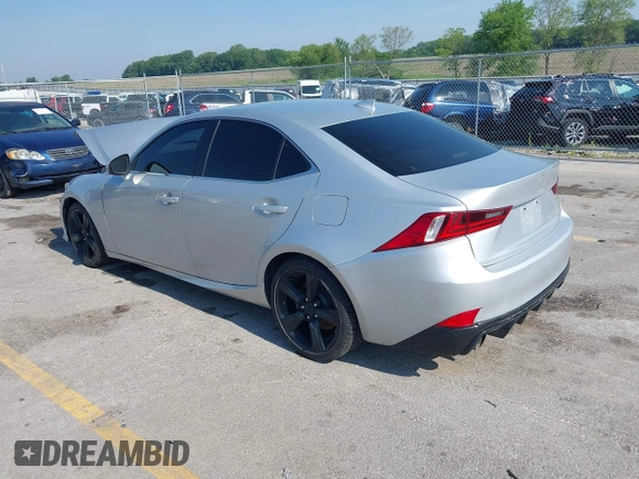 2014 Lexus IS 350 with VIN JTHCE1D24E5001032, listed as a IAAI auction lot 42417284 with 132,596 mi miles and . Bid and sale history available at DreamBid. Image 3.