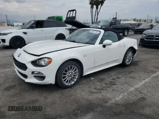 2017 FIAT 124 Spider Classica with VIN JC1NFAEKXH0126511, listed as a Copart auction lot 59601185 with Not provided miles and Salvage title. Bid and sale history available at DreamBid. Image 1.