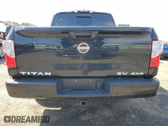 2024 Nissan Titan SV with VIN 1N6AA1EC2RN101063, listed as a Copart auction lot 49879235 with 12,418 mi miles and Salvage title. Bid and sale history available at DreamBid. Image 6.