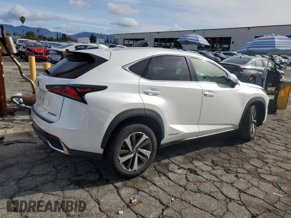 2018 Lexus NX 300h with VIN JTJBJRBZ8J2093102, listed as a Copart auction lot 51307455 with 107,163 mi miles and Clean title. Bid and sale history available at DreamBid. Image 3.