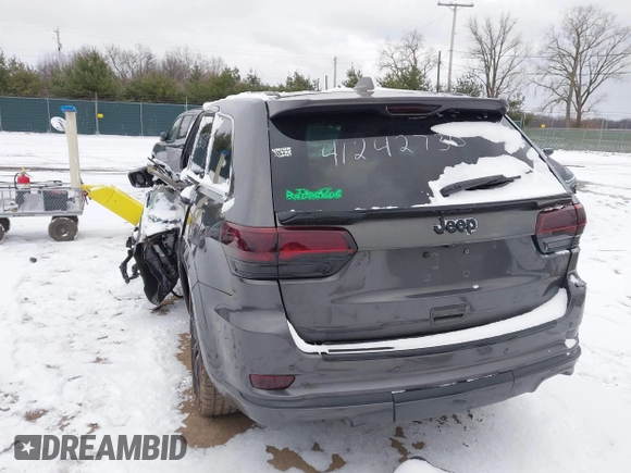 2016 Jeep Grand Cherokee High Altitude with VIN 1C4RJFCGXGC417764, listed as a IAAI auction lot 41242730 with 124,139 mi miles. Bid and sale history available at carsss.com. Image 3.