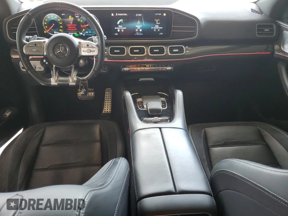2021 Mercedes-Benz GLE 53 AMG with VIN 4JGFD6BB3MA192557, listed as a Copart auction lot 56923165 with 46,671 mi miles and Salvage title. Bid and sale history available at DreamBid. Image 8.