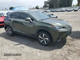 2021 Lexus NX 300h with VIN JTJGJRDZ7M2155967, listed as a Copart auction lot 52143315 with 22,830 mi miles and Salvage Title. Bid and sale history available at DreamBid. Image 4.
