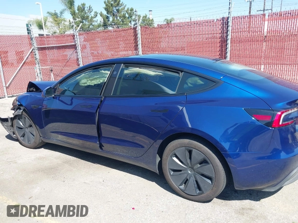 2024 Tesla Model 3 with VIN 5YJ3E1EA3RF758189, listed as a IAAI auction lot 41987653 with 9,423 mi miles. Bid and sale history available at carsss.com. Image 14.