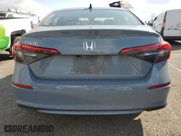 2023 Honda Civic Sedan EX with VIN 2HGFE1F77PH322020, listed as a Copart auction lot 42788765 with 54,779 mi miles and Salvage Title. Bid and sale history available at carsss.com. Image 6.