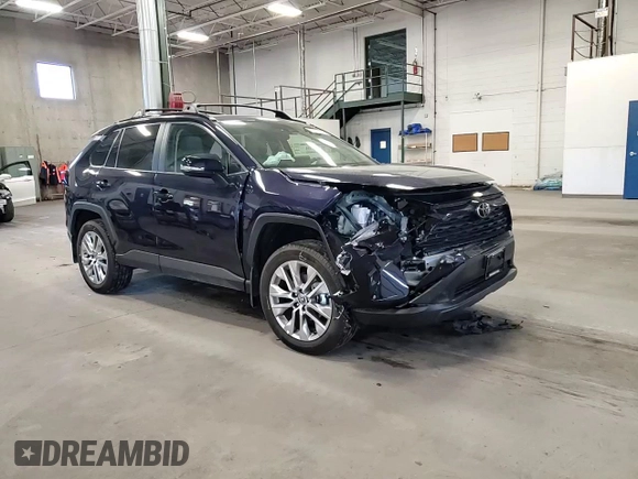2025 Toyota RAV4 XLE Premium with VIN 2T3A1RFV3SW520863, listed as a Copart auction lot 55786675 with 13,069 mi miles and Salvage title. Bid and sale history available at DreamBid. Image 14.