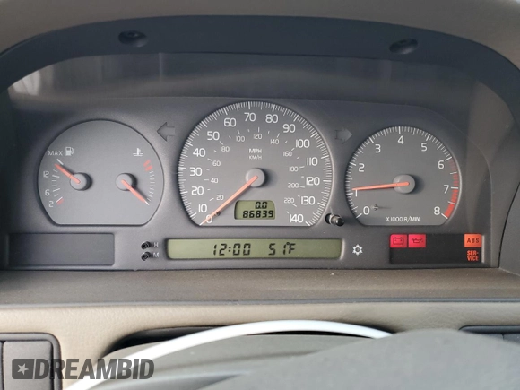 1999 Volvo S70 с VIN YV1LS55A2X1587936, выставлен на аукционе Copart как лот 43434815 с пробегом 86 839 миль миль и Чистый • Clean title. История ставок и продаж доступна на DreamBid. Изображение 9.