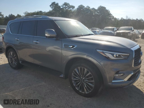 2018 Infiniti QX80 with VIN JN8AZ2NC1J9441260, listed as a Copart auction lot 67127054 with 132,043 mi miles and Salvage Title. Bid and sale history available at carsss.com. Image 4.