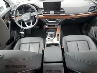 2023 Audi Q5 S line Premium Plus with VIN WA1EAAFY7P2147639, listed as a Copart auction lot 53052525 with 12,411 mi miles and Salvage title. Bid and sale history available at DreamBid. Image 8.