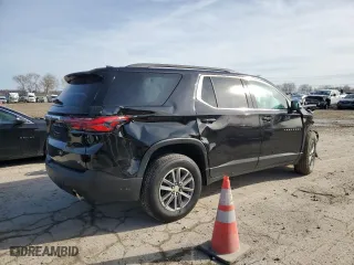 2022 Chevrolet Traverse LT Leather with VIN 1GNEVHKW0NJ149492, listed as a Copart auction lot 43480275 with 25,487 mi miles and Salvage Title. Bid and sale history available at carsss.com. Image 3.