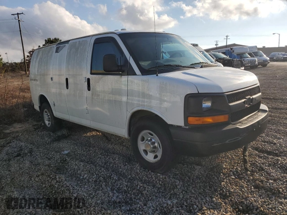2014 Chevrolet Express Cargo Van with VIN 1GCWGFCA5E1140401, listed as a Copart auction lot 45453415 with 0 mi miles and Clean Title. Bid and sale history available at carsss.com. Image 4.