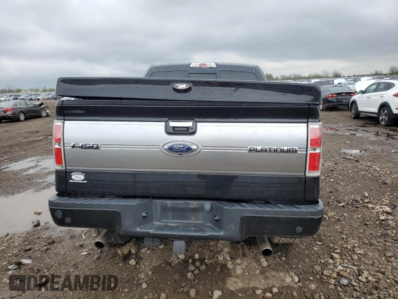 2013 Ford F-150 XL with VIN 1FTFW1ET7DFD31727, listed as a Copart auction lot 55254245 with 103,050 mi miles and Salvage title. Bid and sale history available at DreamBid. Image 6.