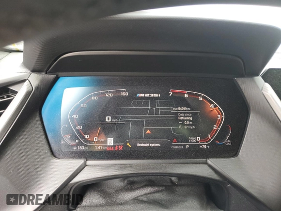 2020 BMW 2 Series M235i xDrive with VIN WBA13AL07L7F61773, listed as a Copart auction lot 45335865 with 54,299 mi miles and Salvage Title. Bid and sale history available at DreamBid. Image 9.
