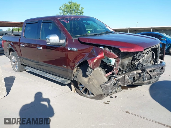 2015 Ford F-150 XLT with VIN 1FTEW1EG5FKE38039, listed as a IAAI auction lot 42072537 with 161,482 mi miles and . Bid and sale history available at DreamBid. Image 1.