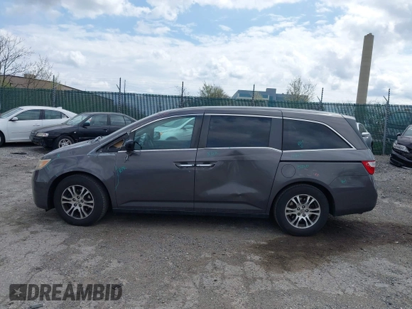 2013 Honda Odyssey EX-L with VIN 5FNRL5H63DB034963, listed as a IAAI auction lot 41921431 with 163,609 mi miles and . Bid and sale history available at DreamBid. Image 14.