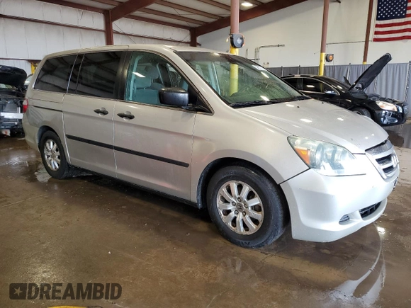 2006 Honda Odyssey LX z VIN 5FNRL38246B056684, wystawiony jako Copart lot #58917745 z przebiegiem 167 067 mil mil oraz Szkoda całkowita • Salvage title. Historia ofert i sprzedaży dostępna na DreamBid. Obrazek 4.