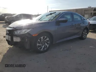 2017 Honda Civic Sedan EX with VIN 19XFC2F75HE231027, listed as a Copart auction lot 43840185 with 47,561 mi miles and Salvage Title. Bid and sale history available at carsss.com. Image 1.