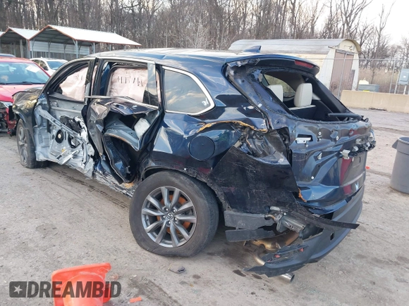 2020 Mazda CX-9 Touring with VIN JM3TCBCY3L0424124, listed as a IAAI auction lot 41182767 with 37,324 mi miles. Bid and sale history available at carsss.com. Image 3.