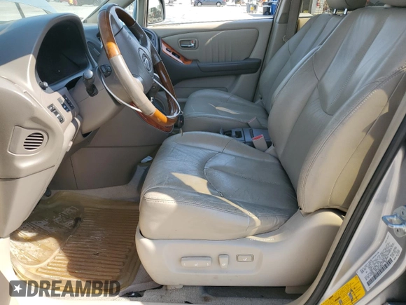 2002 Lexus RX 300 with VIN JTJGF10U720143078, listed as a Copart auction lot 76001414 with 229,752 mi miles and Salvage Title. Bid and sale history available at carsss.com. Image 7.