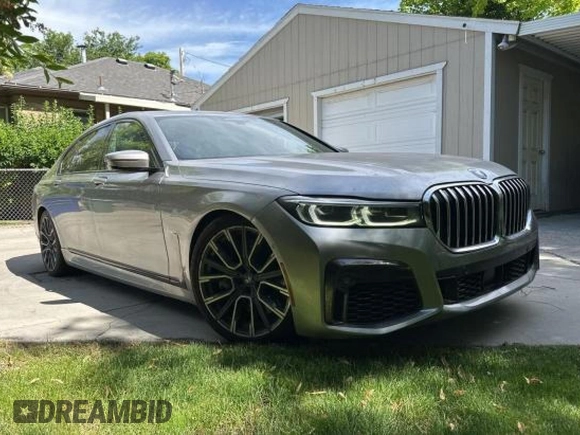 2020 BMW 7 Series 750i xDrive with VIN WBA7U2C05LGJ59633, listed as a Copart auction lot 59625975 with 73,471 mi miles and Clean title. Bid and sale history available at DreamBid. Image 1.