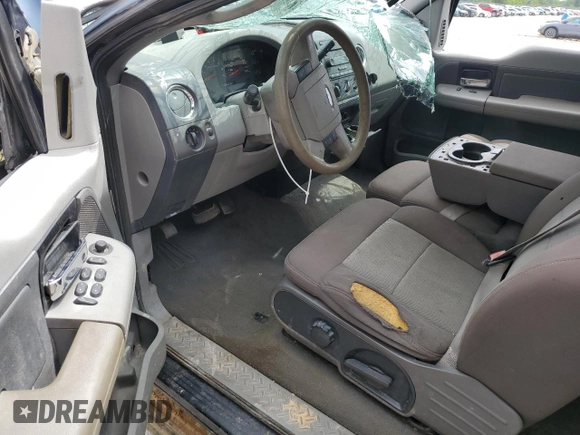 2005 Ford F-150 XLT with VIN 1FTPX145X5FA92244, listed as a Copart auction lot 61569865 with 184,219 mi miles and Salvage title. Bid and sale history available at DreamBid. Image 8.