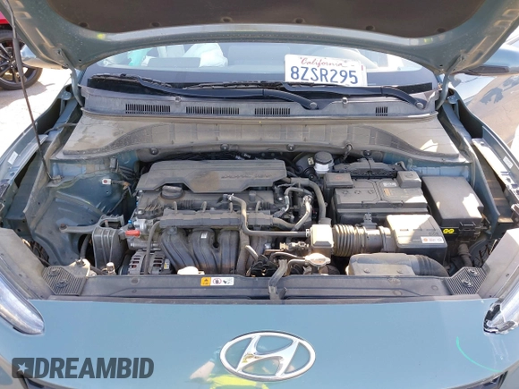 2022 Hyundai Kona SEL with VIN KM8K62AB2NU812222, listed as a IAAI auction lot 41960027 with 83,529 mi miles. Bid and sale history available at carsss.com. Image 10.