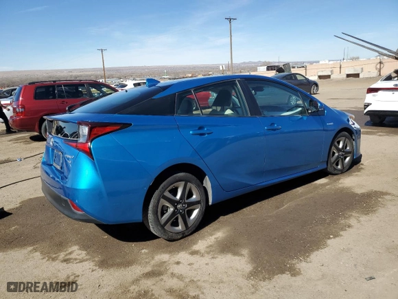 2019 Toyota Prius L Eco with VIN JTDKARFU1K3073867, listed as a Copart auction lot 45049695 with 71,670 mi miles and Salvage Title. Bid and sale history available at carsss.com. Image 3.