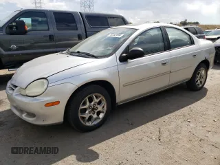 2002 Dodge Neon SE with VIN 1B3AS46C12D568214, listed as a Copart auction lot 75352494 with 123,781 mi miles and Salvage Title. Bid and sale history available at carsss.com. Image 1.