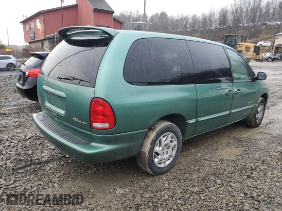 1999 Dodge Caravan SE with VIN 2B4GP44G2XR172827, listed as a Copart auction lot 80656604 with 157,636 mi miles and Salvage Title. Bid and sale history available at carsss.com. Image 3.
