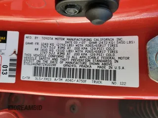 2007 Toyota Tacoma z VIN 5TELU42N87Z410198, wystawiony jako Copart lot #52401095 z przebiegiem 170 701 mil mil oraz Szkoda całkowita • Salvage title. Historia ofert i sprzedaży dostępna na DreamBid. Obrazek 12.