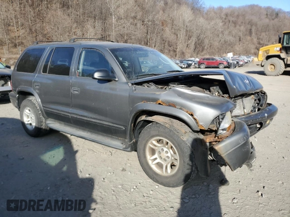 2002 Dodge Durango SLT z VIN 1B4HS48N32F220413, wystawiony jako Copart lot #41641555 z przebiegiem 157 194 mil mil oraz Szkoda całkowita • Salvage title. Historia ofert i sprzedaży dostępna na DreamBid. Obrazek 4.