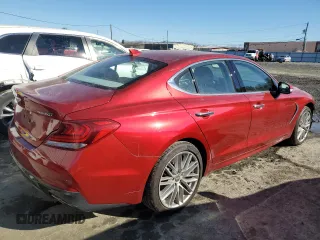 2021 Genesis G70 2.0T with VIN KMTG64LA9MU077040, listed as a Copart auction lot 88766635 with 31,718 mi miles and Salvage title. Bid and sale history available at DreamBid. Image 3.