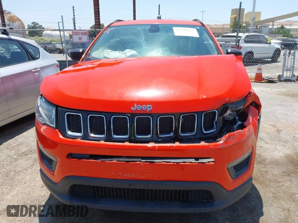 2018 Jeep Compass Sport с VIN 3C4NJCAB7JT123223, выставлен на аукционе IAAI как лот 42441627 с пробегом 90 273 миль миль и . История ставок и продаж доступна на DreamBid. Изображение 12.
