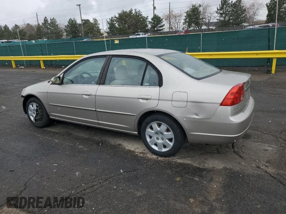 2001 Honda Civic EX with VIN 1HGES257X1L048799, listed as a Copart auction lot 51830975 with 201,051 mi miles and Salvage Title. Bid and sale history available at carsss.com. Image 2.