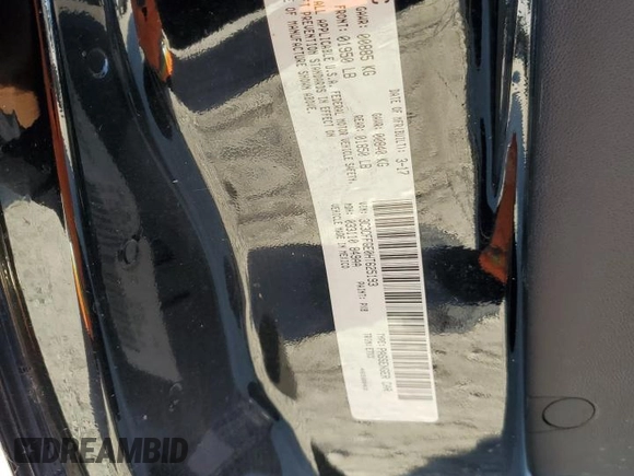 2017 FIAT 500e with VIN 3C3CFFGE0HT625193, listed as a Copart auction lot 77693964 with 0 mi miles and Salvage Title. Bid and sale history available at carsss.com. Image 13.