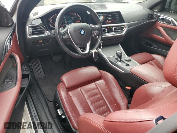 2021 BMW 4 Series 430i with VIN WBA53AP07MCG84168, listed as a Copart auction lot 86926464 with 17,145 mi miles and Salvage Title. Bid and sale history available at DreamBid. Image 8.