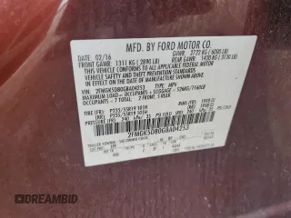 2016 Ford Flex Limited z VIN 2FMGK5D80GBA04253, wystawiony jako Copart lot #56335925 z przebiegiem 184 846 mil mil oraz Szkody całkowita. Historia ofert i sprzedaży dostępna na DreamBid. Obrazek 13.