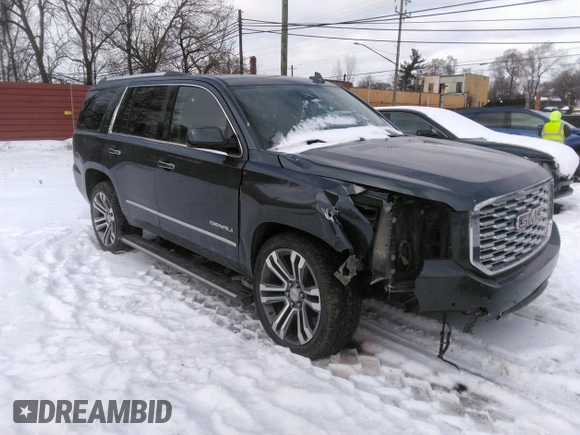 2020 GMC Yukon Denali with VIN 1GKS2CKJ6LR138351, listed as a IAAI auction lot 41316462 with 107,489 mi miles. Bid and sale history available at carsss.com. Image 1.
