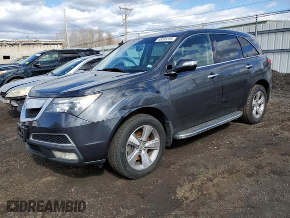 2013 Acura MDX with VIN 2HNYD2H21DH523774, listed as a Copart auction lot 48335355 with 103,877 mi miles and Salvage Title. Bid and sale history available at carsss.com. Image 1.