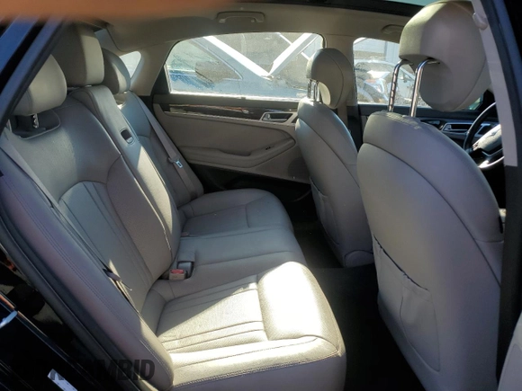2017 Genesis G80 3.8L with VIN KMHGN4JE2HU193561, listed as a Copart auction lot 81742214 with 75,904 mi miles and Salvage Title. Bid and sale history available at DreamBid. Image 10.