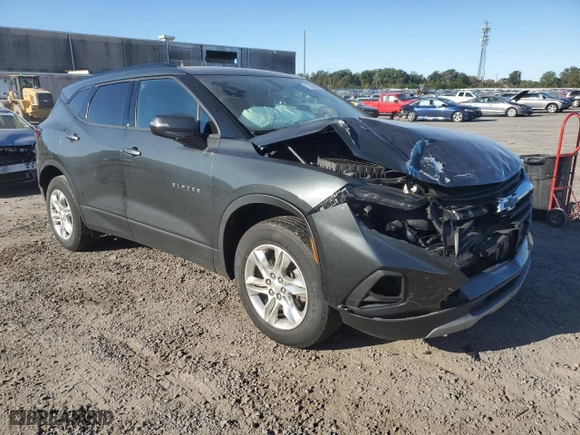 2019 Chevrolet Blazer with VIN 3GNKBBRA6KS601538, listed as a Copart auction lot 75966954 with 22,084 mi miles and Salvage Title. Bid and sale history available at carsss.com. Image 4.