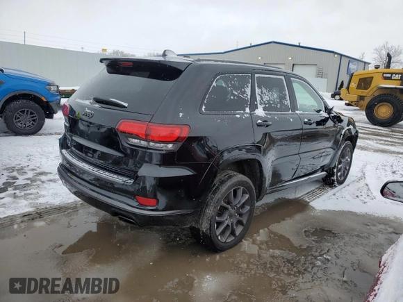 2020 Jeep Grand Cherokee Overland with VIN 1C4RJFCG3LC276983, listed as a Copart auction lot 47673205 with 54,963 mi miles and Salvage Title. Bid and sale history available at carsss.com. Image 3.