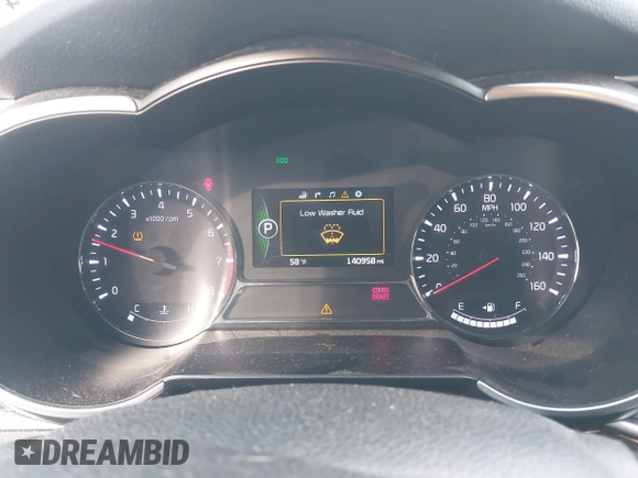 2015 Kia Optima SX Turbo with VIN 5XXGR4A6XFG395441, listed as a IAAI auction lot 41460842 with 140,958 mi miles. Bid and sale history available at carsss.com. Image 7.