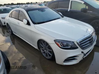 2020 Mercedes-Benz S-Class S 450 with VIN WDDUG6GB1LA504066, listed as a Copart auction lot 74621754 with 0 mi miles and Non Repairable. Bid and sale history available at carsss.com. Image 4.