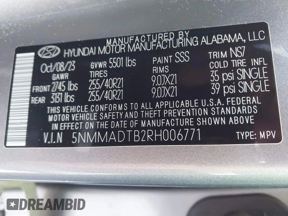 2024 Genesis GV70 2.5T with VIN 5NMMADTB2RH006771, listed as a IAAI auction lot 42011216 with 9,482 mi miles and . Bid and sale history available at DreamBid. Image 9.