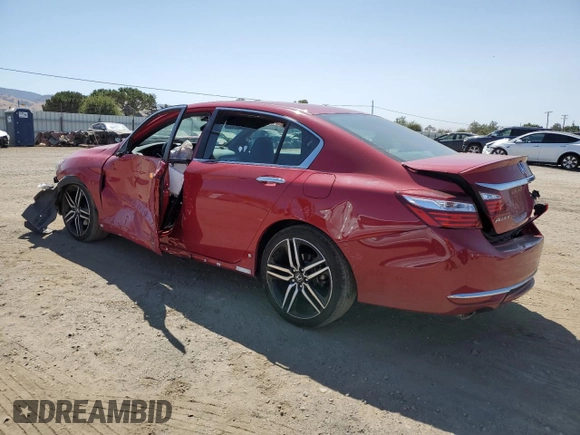 2016 Honda Accord Sport with VIN 1HGCR2F56GA203997, listed as a Copart auction lot 61223795 with 76,042 mi miles and Salvage title. Bid and sale history available at DreamBid. Image 2.