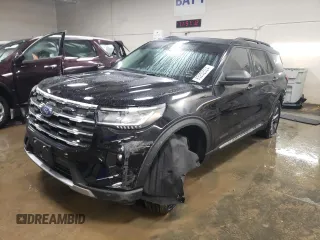 2025 Ford Explorer Active with VIN 1FMUK8DH4SGA36998, listed as a Copart auction lot 85252524 with 2,843 mi miles and Salvage Title. Bid and sale history available at carsss.com. Image 1.